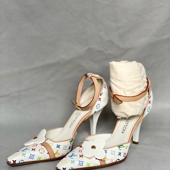 Auth Louis Vuitton Japanese Pop Artist Takashi Murakami LV monogram toile size 6 - Picture 12 of 16